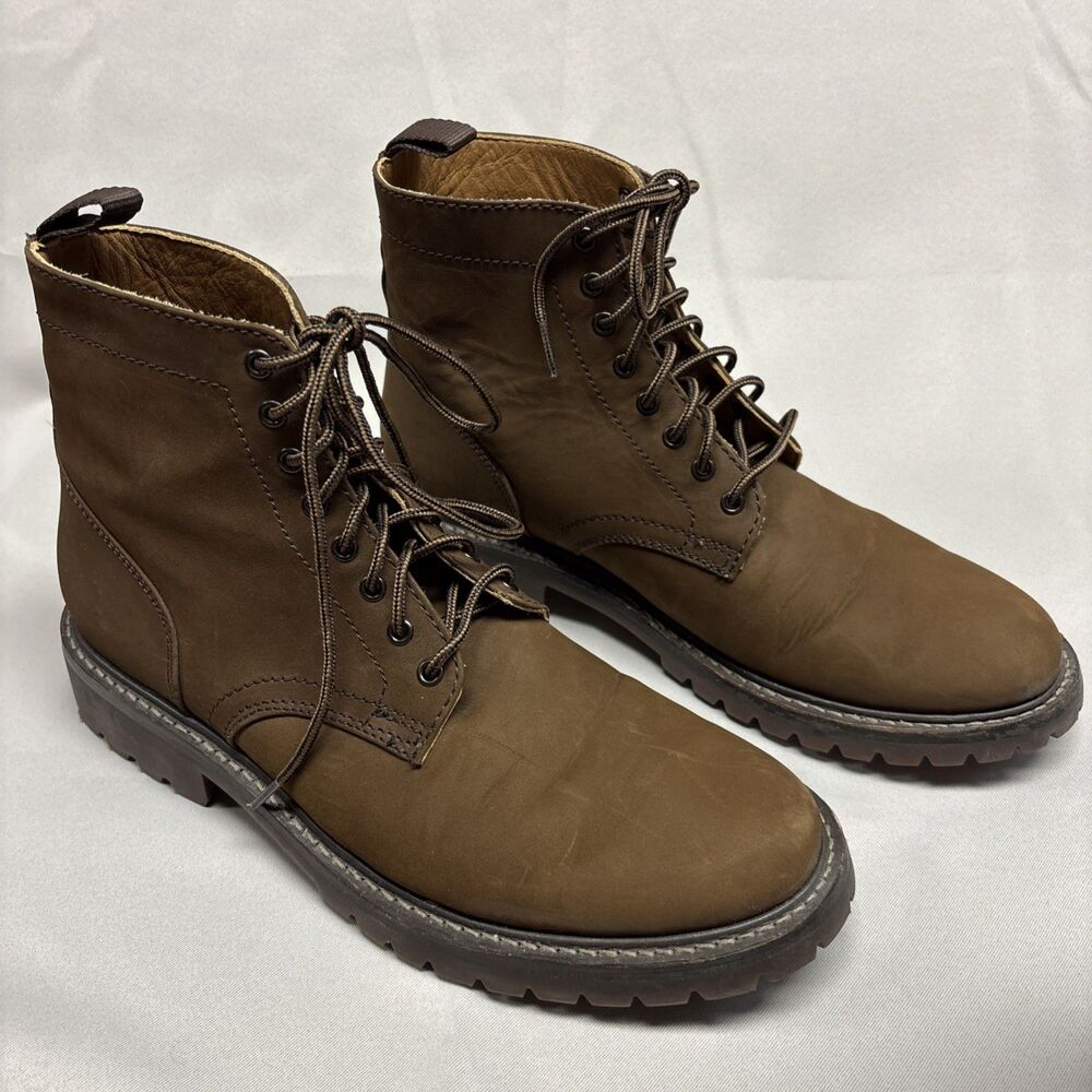 Thursday Boot Company Hero Lace-Up Brown Matte WeatherSafe Nubuck Boots 11